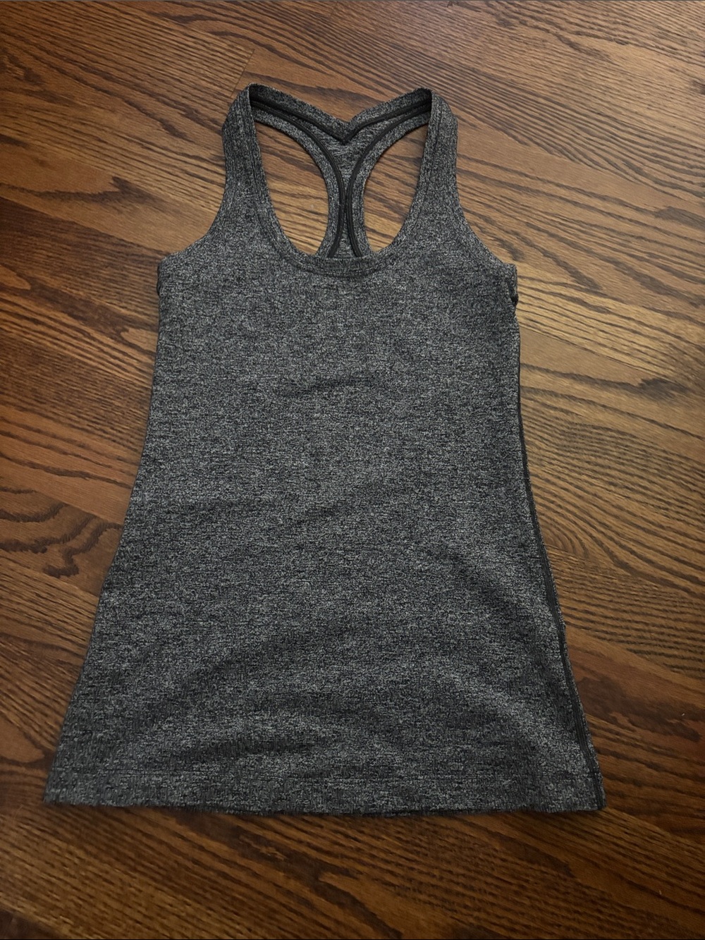 lululemon athletica Heathered Charcoal Racerback Tank